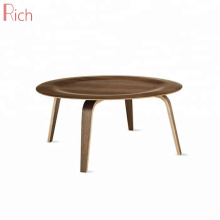 Round plywood coffee table with tea table furniture